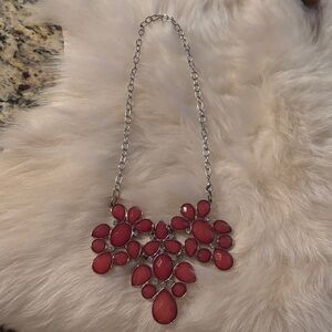 Elegant Red Statement Necklace